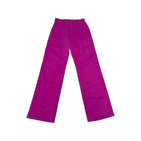 Vintage Wrangler Magenta Cowgirl Jeans High Rise Womens 27 Long Tall Pink Purple - Picture 1 of 9